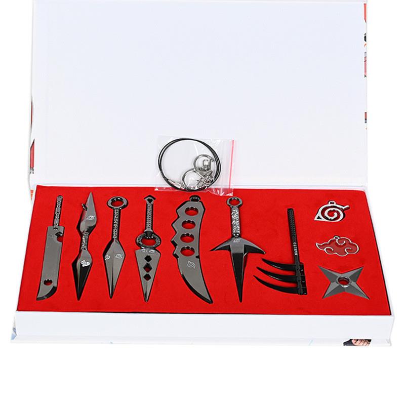 新款忍系苦无鸣人手里剑红云项链鸣人木叶迪达拉四代目阿斯玛合金