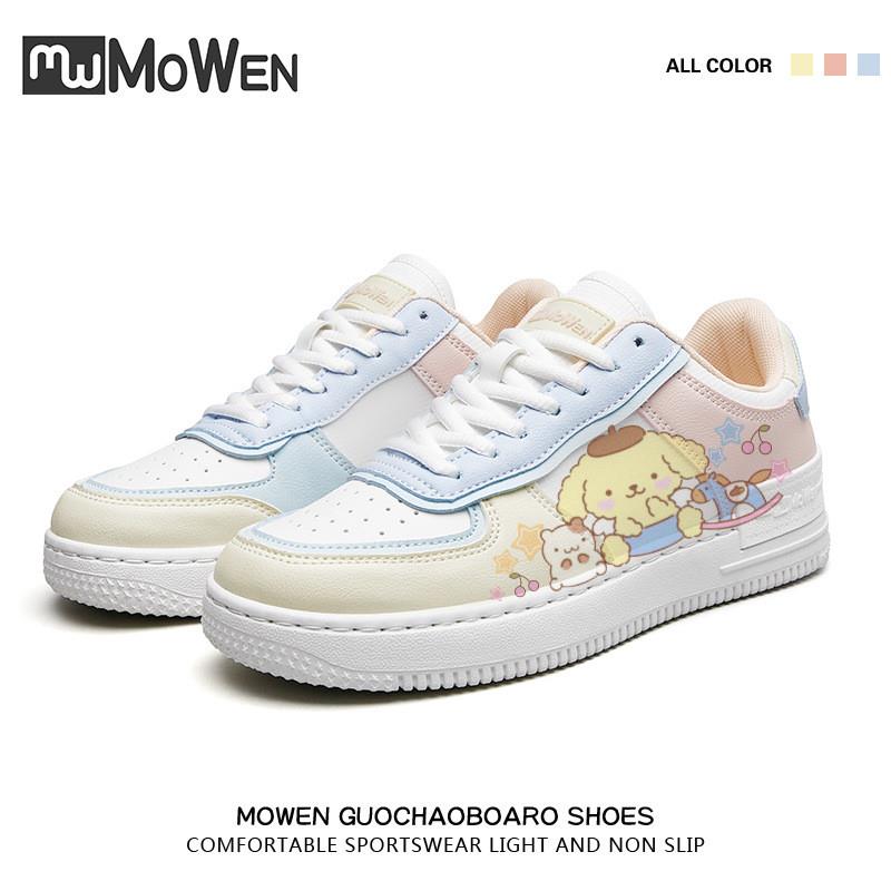 新款三丽鸥布丁狗联名鞋子ow爆改低帮鞋春季新款透气百搭单鞋板鞋
