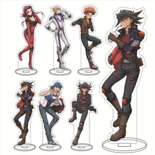 新款游戏王5DS亚克力大立牌不动游星十六夜秋卡莉渚亚克力摆件