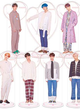 新款无缝夹层CNC BTSV7韩国男团KPOP金泰亨田柾国郑号锡明星周边