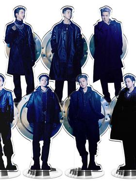 新款无缝夹层內印防弹少年团田柾国金泰亨BTS7V韩国KPOP明星周边