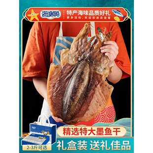 浙渔船墨鱼干海鲜干货礼盒年货送礼特产淡干目鱼干超大号特大