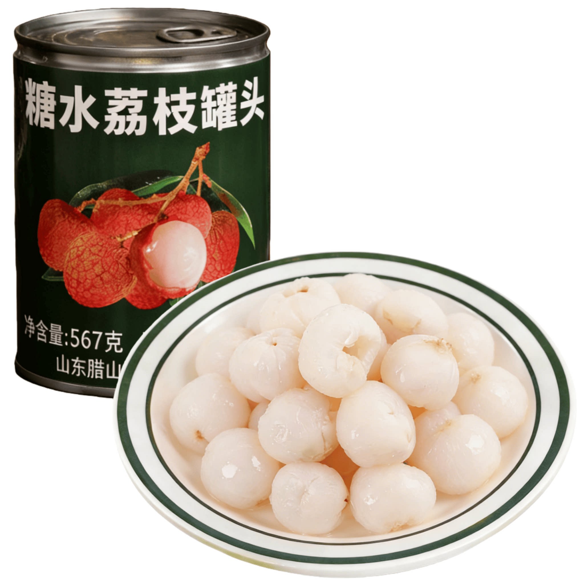 腊山河糖水荔枝罐头567g即食