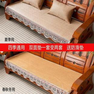 秋冬四季 加厚木沙发座垫实木沙发垫 用沙发垫子可拆洗四季 通用老式