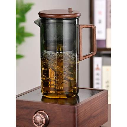 飘逸杯泡茶壶全玻璃内胆家用沏茶过滤按压式冲茶器茶水分离泡茶杯