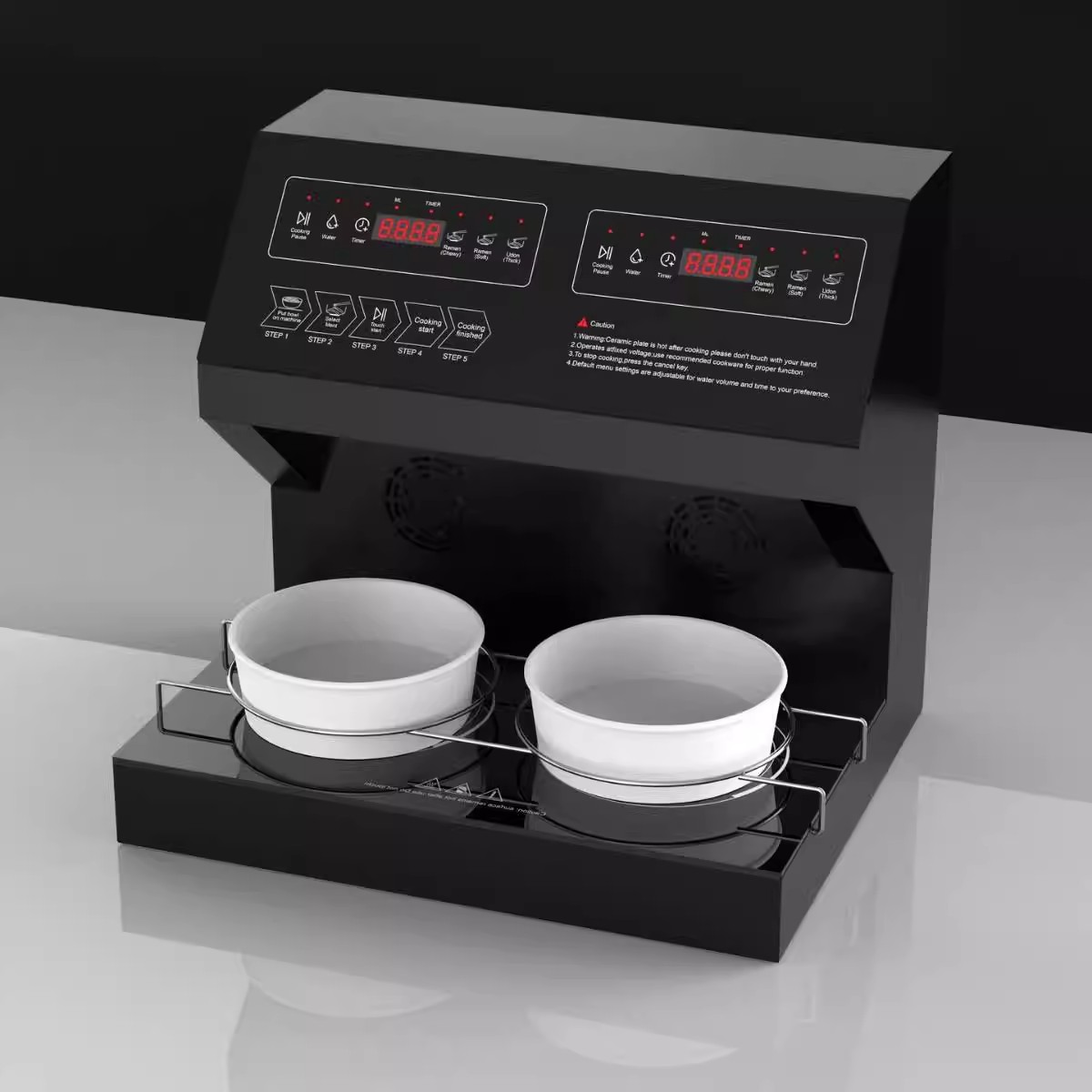 韩式多功能煮面机台式自助泡面抽水扫码语音国际ce标准定制OEMODM