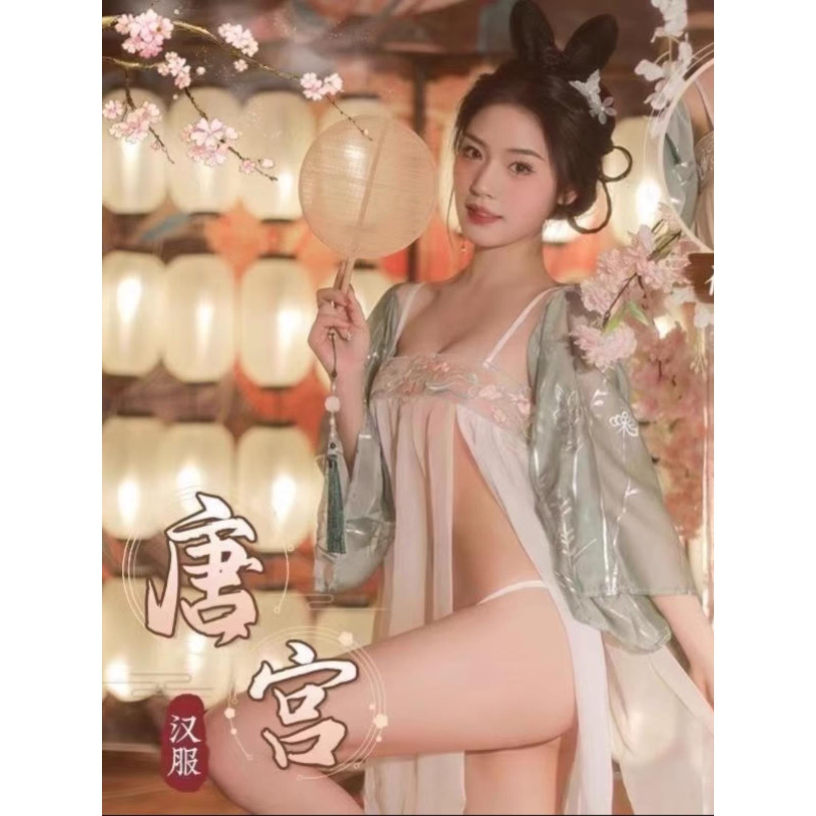 新款古风抹胸宫廷汉服套装保密发