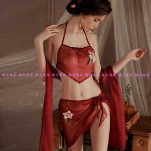 性感睡衣诱惑老公激情风清趣内衣qqny火床上国潮汉服房事cos肚兜