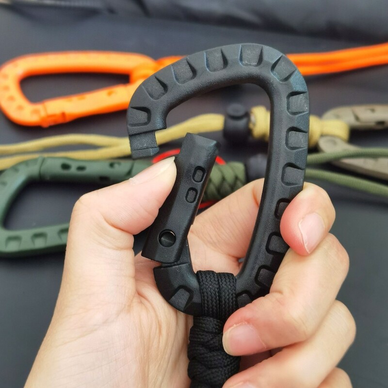 伞绳编织户外水瓶扣挂钩便携式水壶挂绳多功能登山背包快挂扣