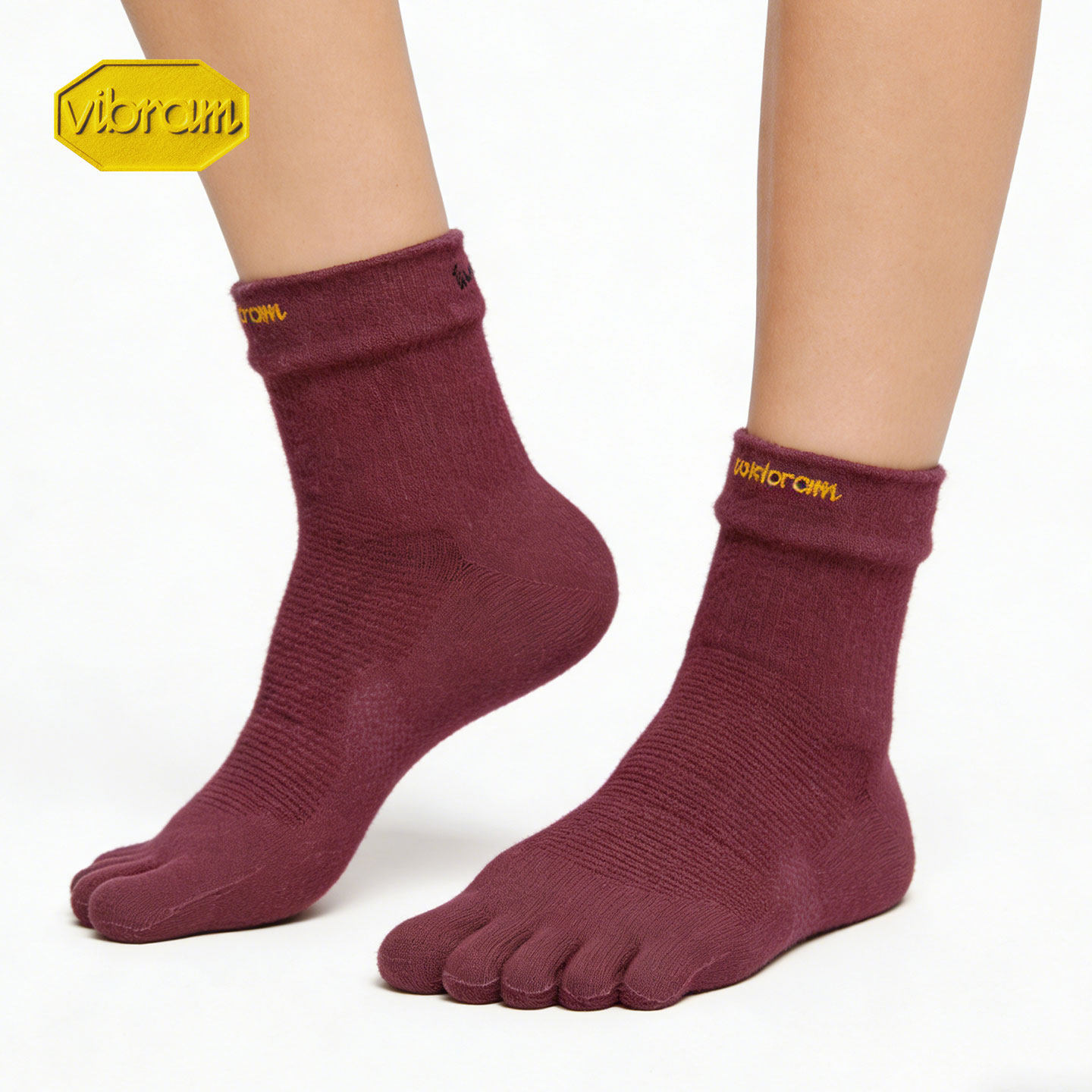 Vibram五指袜男士透气短筒赤足运动跑步脚趾袜子女排汗袜情侣同款