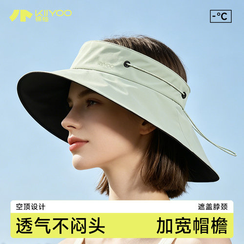 【棵柚空顶渔夫帽】三防黑胶帽檐