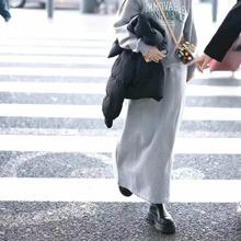 杨丞琳同款韩潮牌stylenanda学院风立体粗支加绒保暖卫衣半裙套装