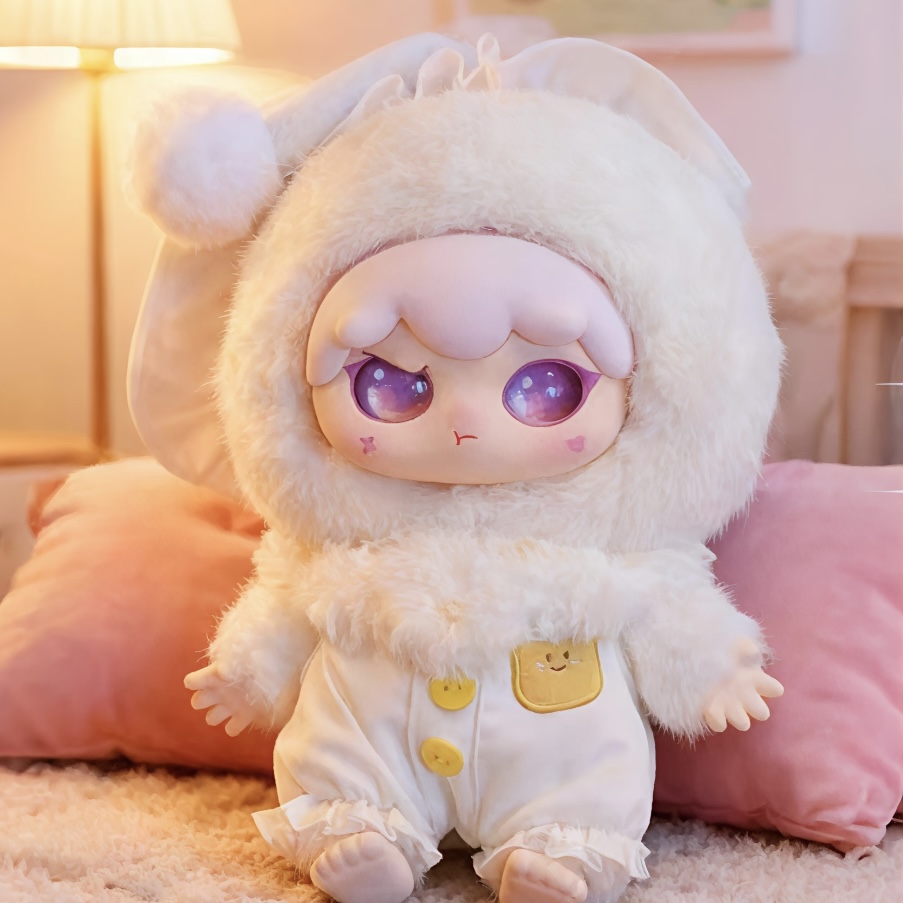 新品娃三岁kimipapa睡衣系列400体毛绒盲盒潮玩可爱礼物摆件