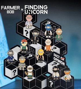 FARMER BOB四代谎言与真相徽章盲盒潮玩四代男友金属磁吸冰箱贴