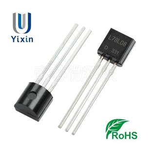 92封裝 晶體插腳三極管 L78L08 鐵腳 正電壓三端穩(wěn)壓 廠家直營