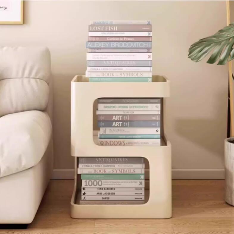 床头柜替代品小型儿童房家用卧室铁艺床头置物架轻奢感床边几