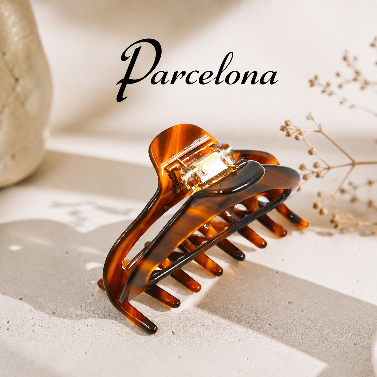 parcelona潘芮娜经典欧美盘发抓夹鲨鱼夹头饰极简风马尾西班牙