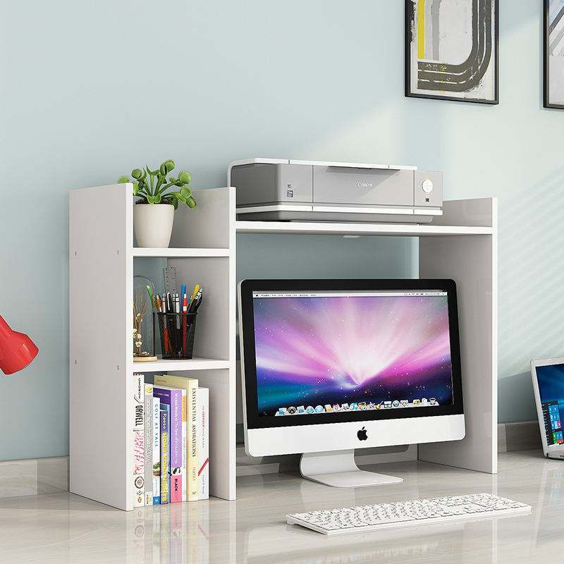 桌面显示器增高收纳架子打印机架复印机架简约小书架收纳整理架