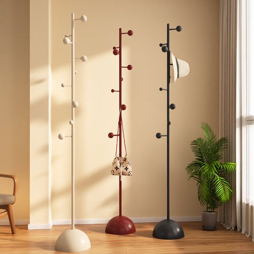 落地网红泡泡衣架挂衣架卧室客厅玄关金属家用立式衣服挂架衣帽架