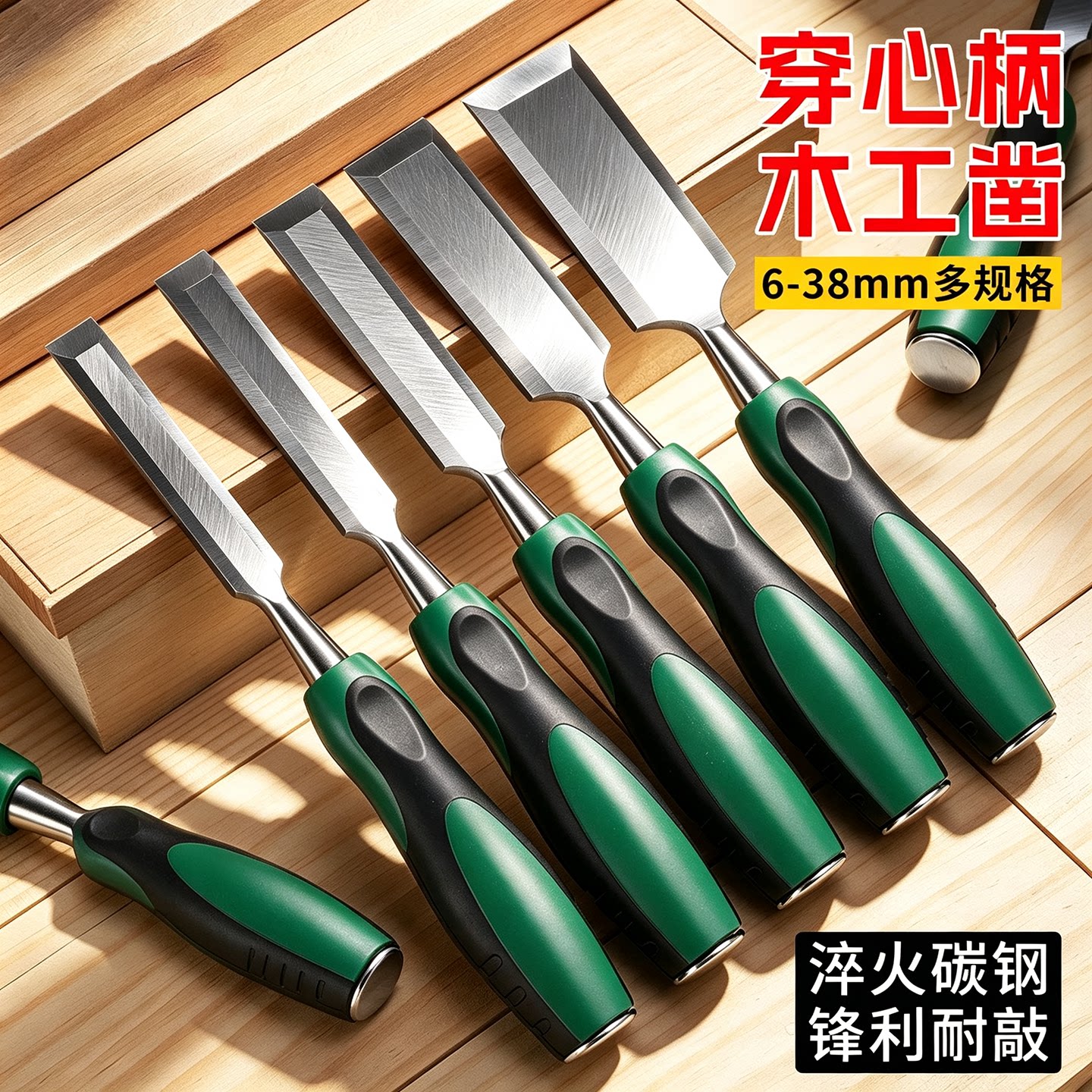 木工凿木头穿心凿子凿刀扁铲木匠