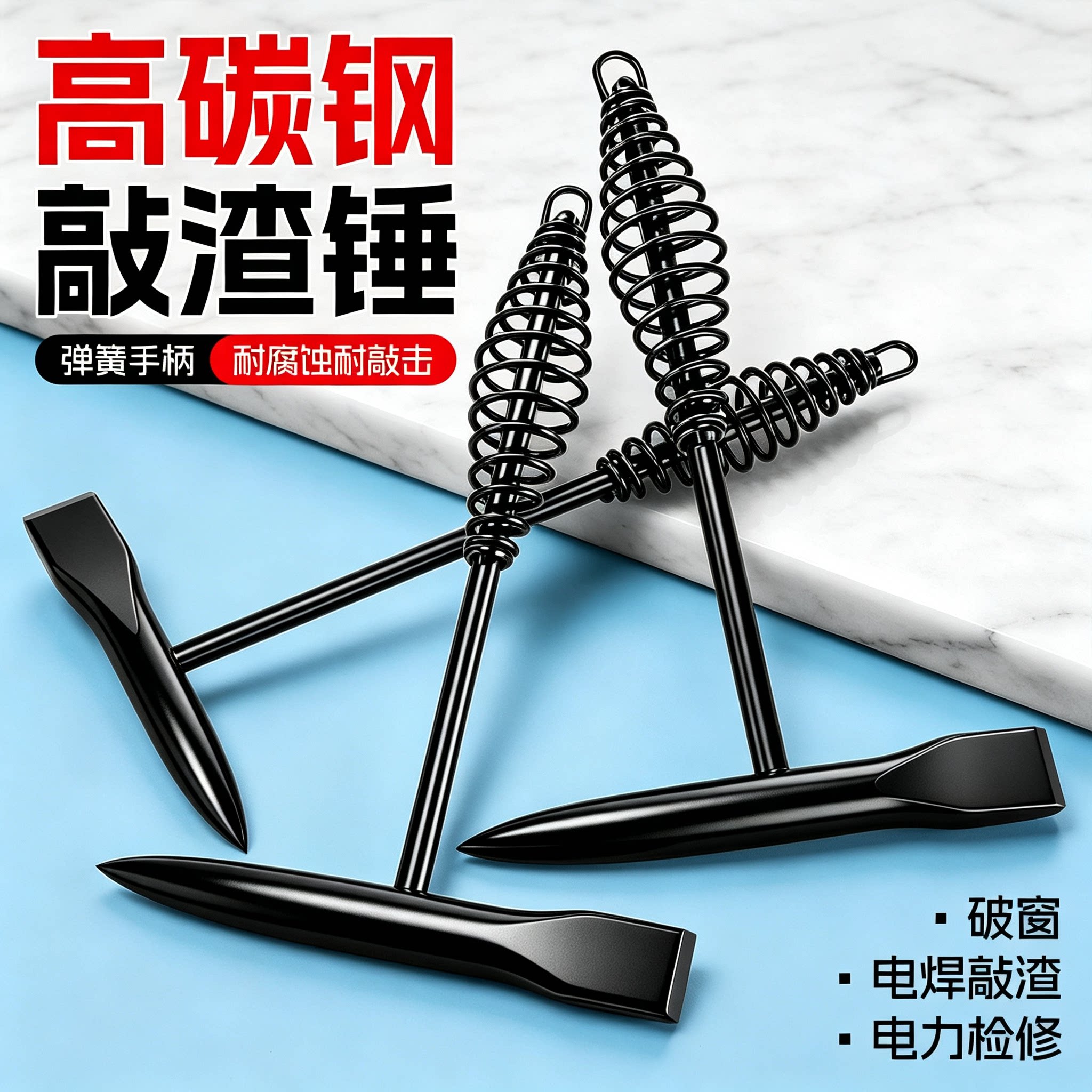 电焊锤敲渣锤电工焊工专用弹簧锤