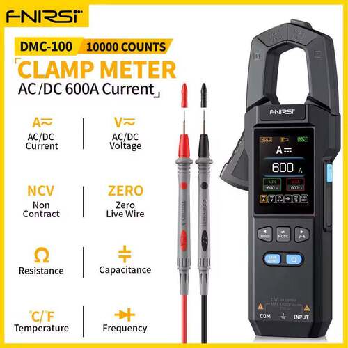 DMC-100 Clamp Meter 10000 Counts AC/DC Current Amperemeter
