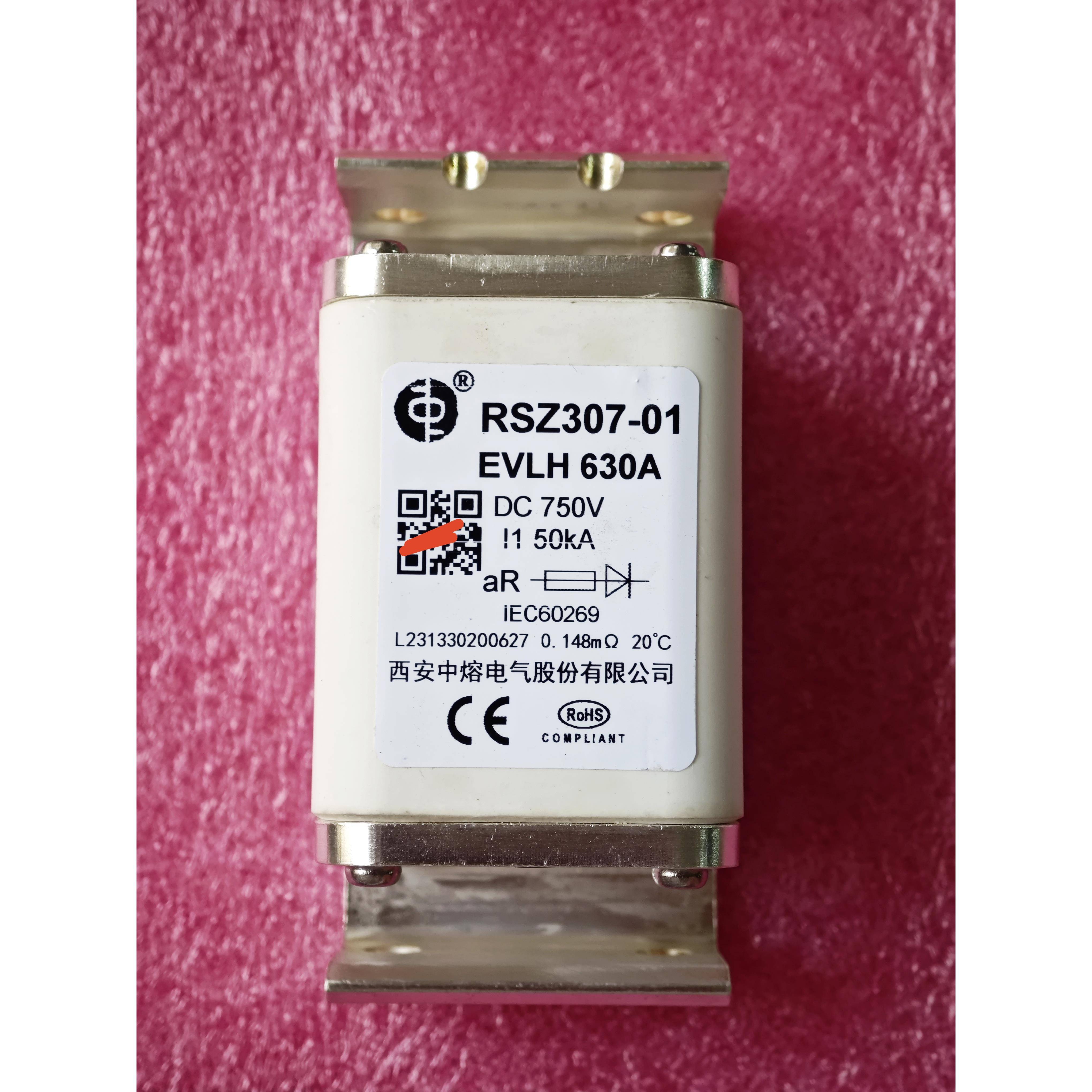 中熔保险丝RSZ307-01 EVLH 630A750VDC汽车新能源熔断器