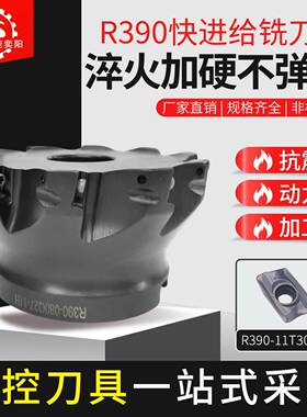R390方肩铣刀盘阶面加工直角精铣重切削40 50铣刀盘R390-11T308M