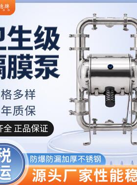 国货固德QBW3-40PHFP卫生级隔膜泵316不锈钢 食品流体输送泵