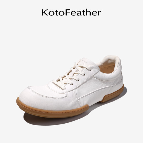 珡羽KotoFeather水洗马皮男鞋手工运动鞋软底舒适百搭休闲皮鞋