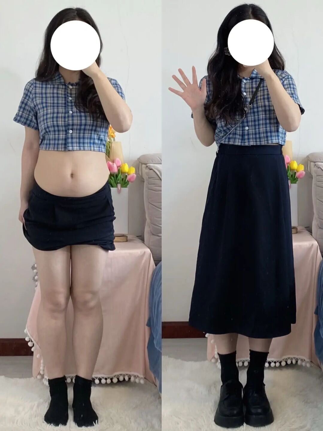 大码黑色半身裙女2023新款套装小个子胖mm高腰半裙薄款a字中长裙
