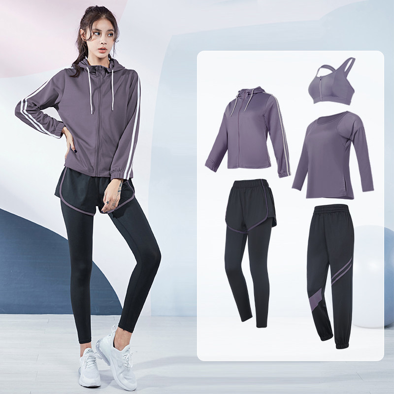 瑜伽服女2022新款秋冬季宽松显瘦健身衣户外跑步训练专业运动套装