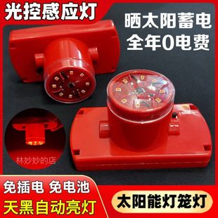 2026新款太阳能灯笼户外防水LED灯装饰灯泡灯笼专用感光led灯笼灯