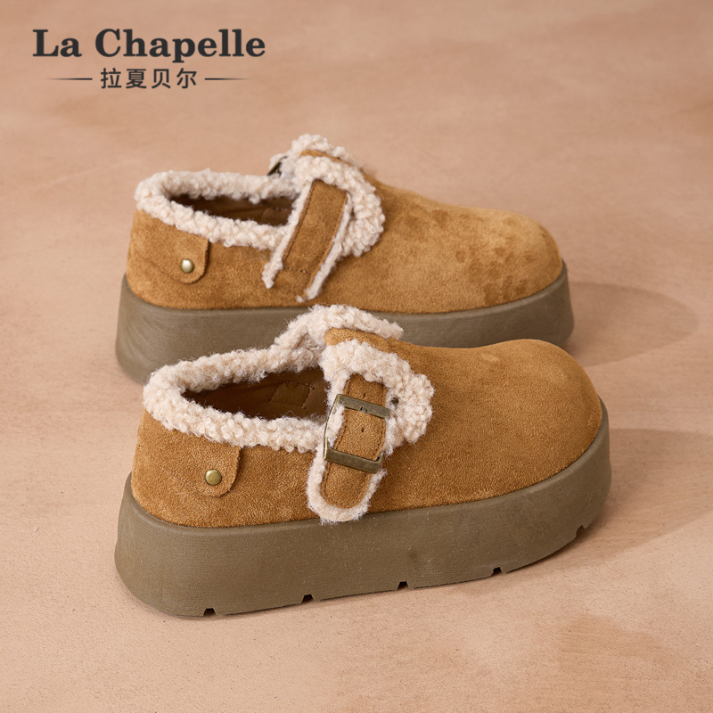 棕色加厚2025冬季新款焦糖增高