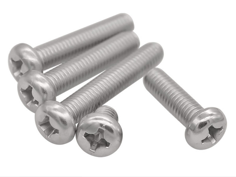 GB823不锈钢304十字槽小盘头螺钉小圆头螺丝PM圆机M3456