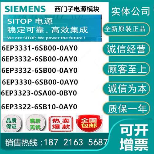 6EP3310/3311/3320/3321/3322-6SB/00/10-0AY0西门子LOGO! 3A电源