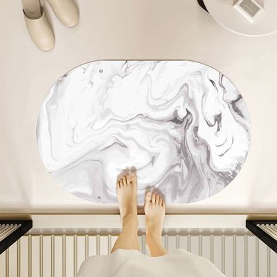 硅藻泥吸水软地垫吸水速干防滑卫生间厕所洗手间门口脚垫地毯垫子