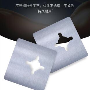 房门锁加厚不锈钢分体锁修复片 卧室锁免打孔门锁修复固定板