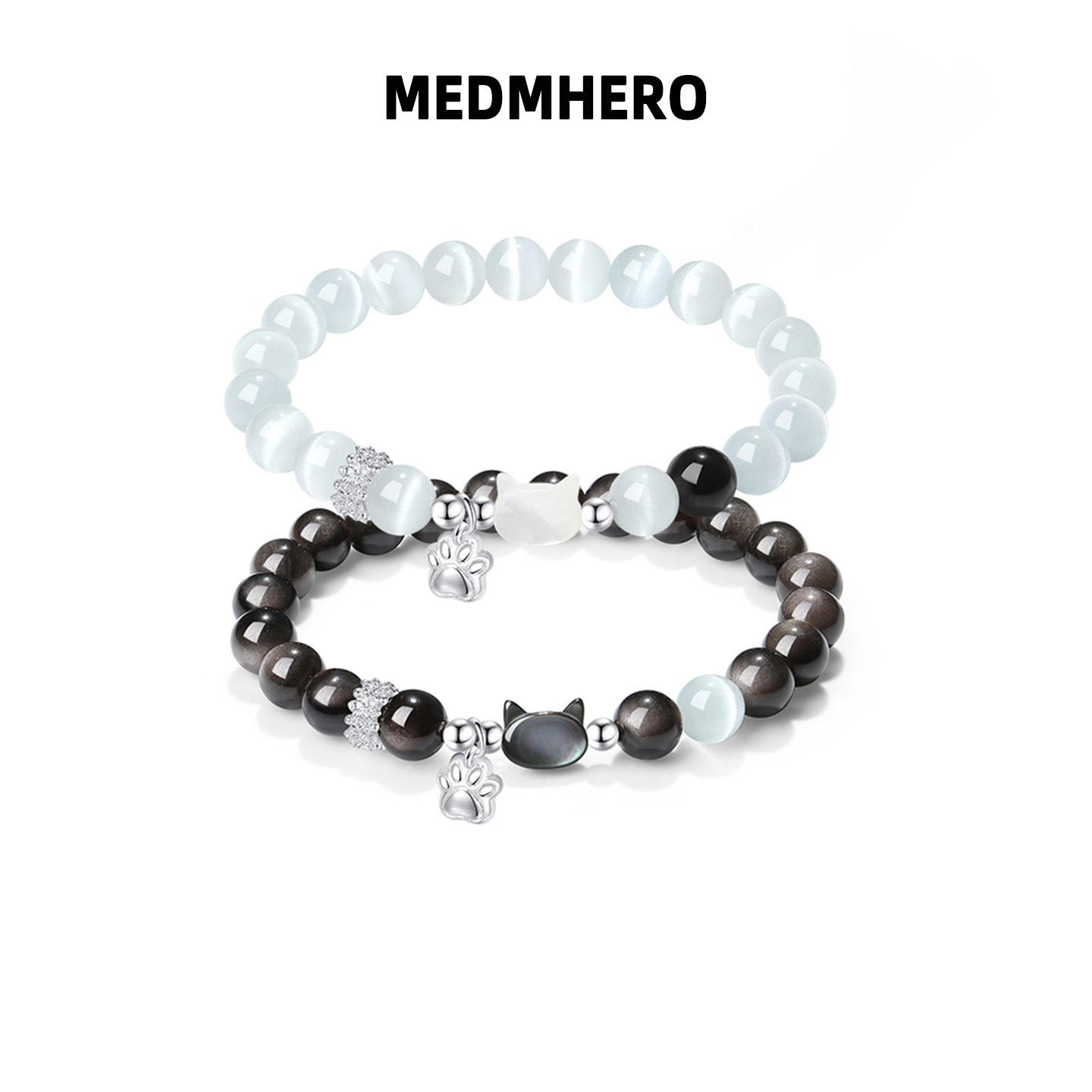 【新年情人节礼物】萌喵贴贴情侣手串轻奢高级感百搭男女款潮手链