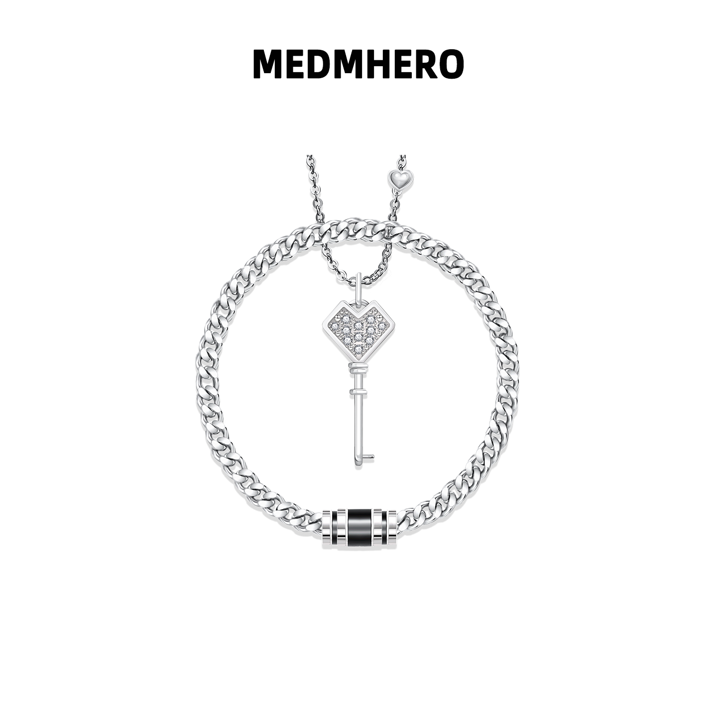 一锁定情小情锁情侣手链