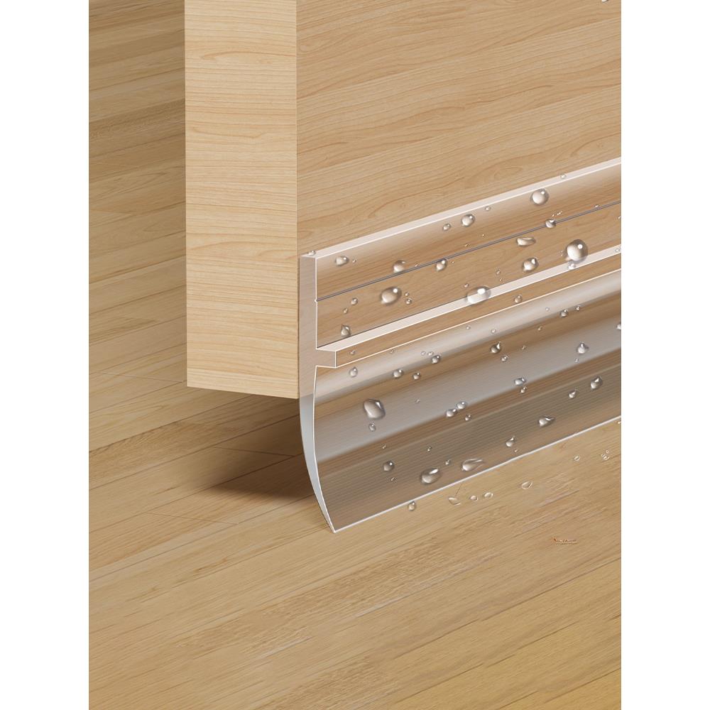 卫生间门挡水条浴室玻璃门底部缝隙密封隔断防水挡板淋浴房隔水条