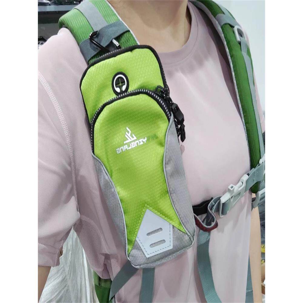 夏季手臂包胸包登山包斜跨挂包手机包多功能帆布手腕包跑步运动包