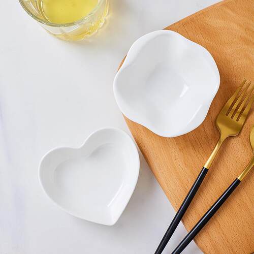 白骨瓷创意网红家居陶瓷调味品菜酱油菜小吃菜醋菜料菜异形小菜