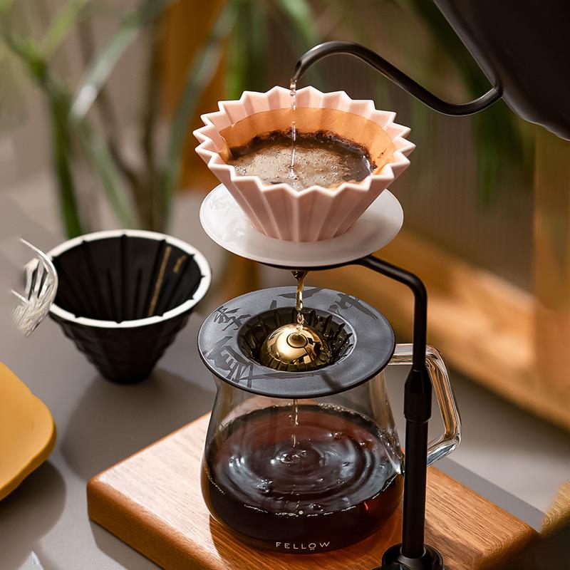 手冲咖啡家用山文62折纸冰球无托V60滤杯托无底杯架