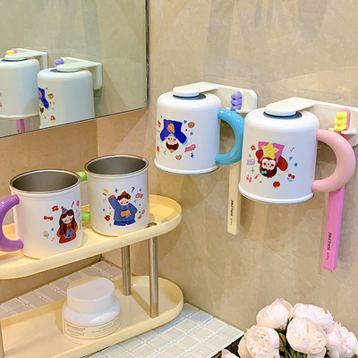 316不锈钢抗菌卡通洗漱杯