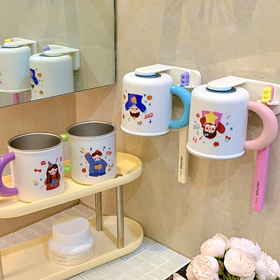 316不锈钢抗菌卡通洗漱杯