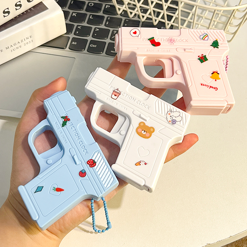 时间表礼物收纳迷你投影时间枪挂件电子表钥匙扣创意迷你手枪