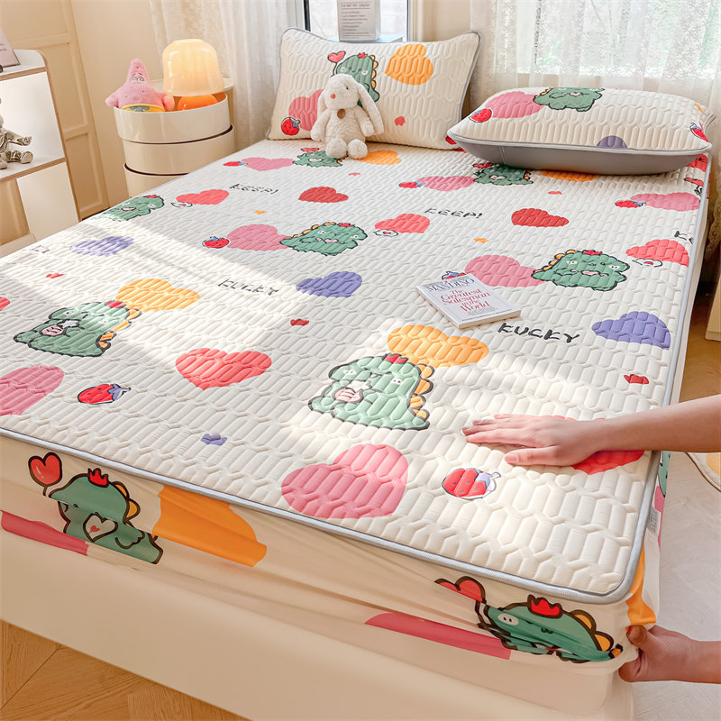 A类母婴级乳胶席夏季凉席冰丝席床单款床笠款席子可折叠可机洗