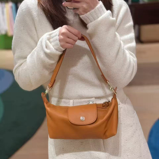 新款羊皮法棍包腋下包手提真皮化妆笔筒包饺子包手拎包手机零钱包