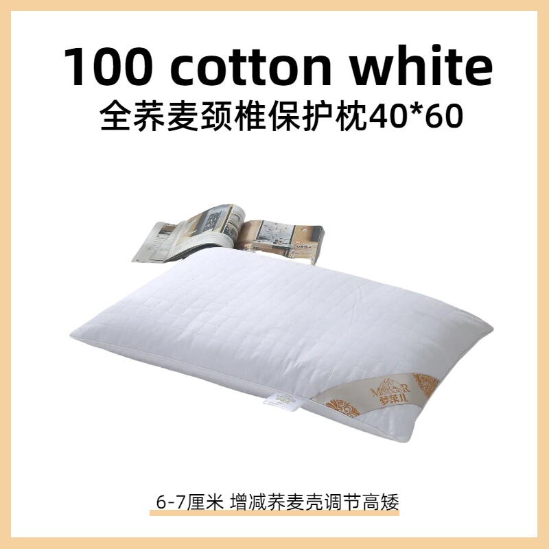 青少年护颈枕全荞麦枕头学生宿舍居家枕芯